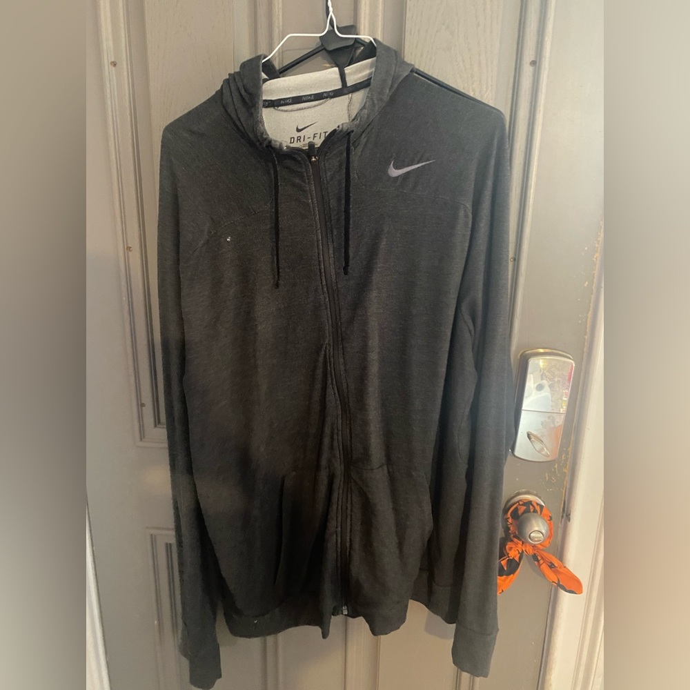 Nike Dri-FIT Black and Gray Jacket